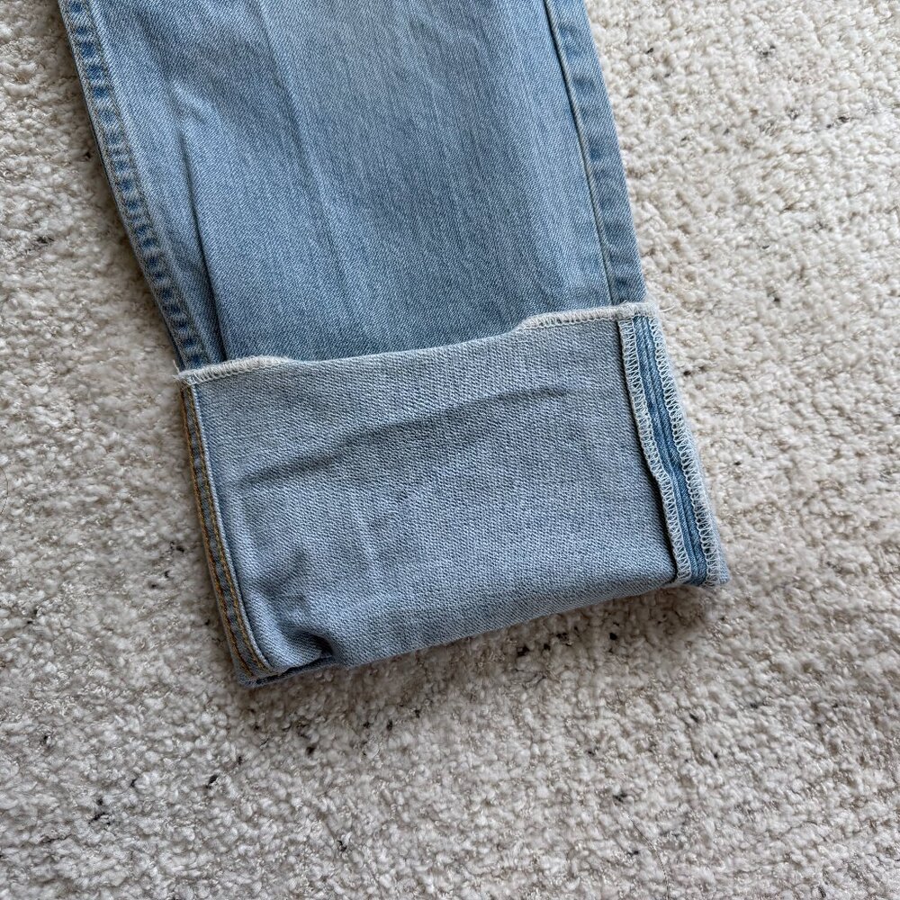 Rag & Bone Straight Wide Leg Light Blue Jeans - Picture 6 of 7